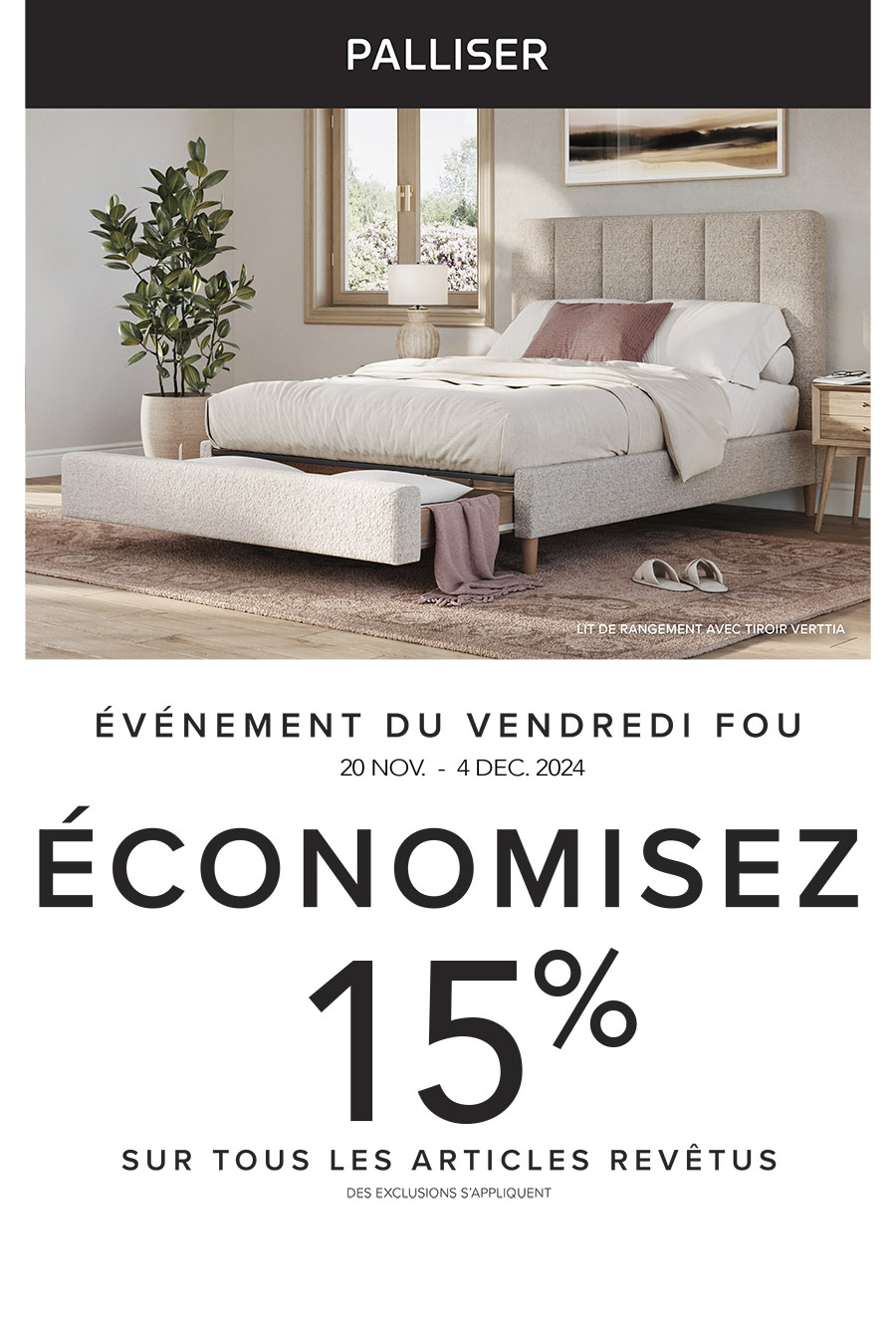 Promo lits Palliser